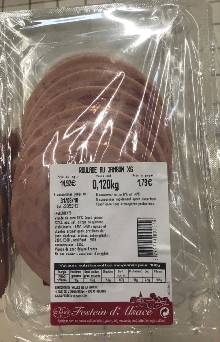 Festins d'Alsace Roulade au jabon packshot