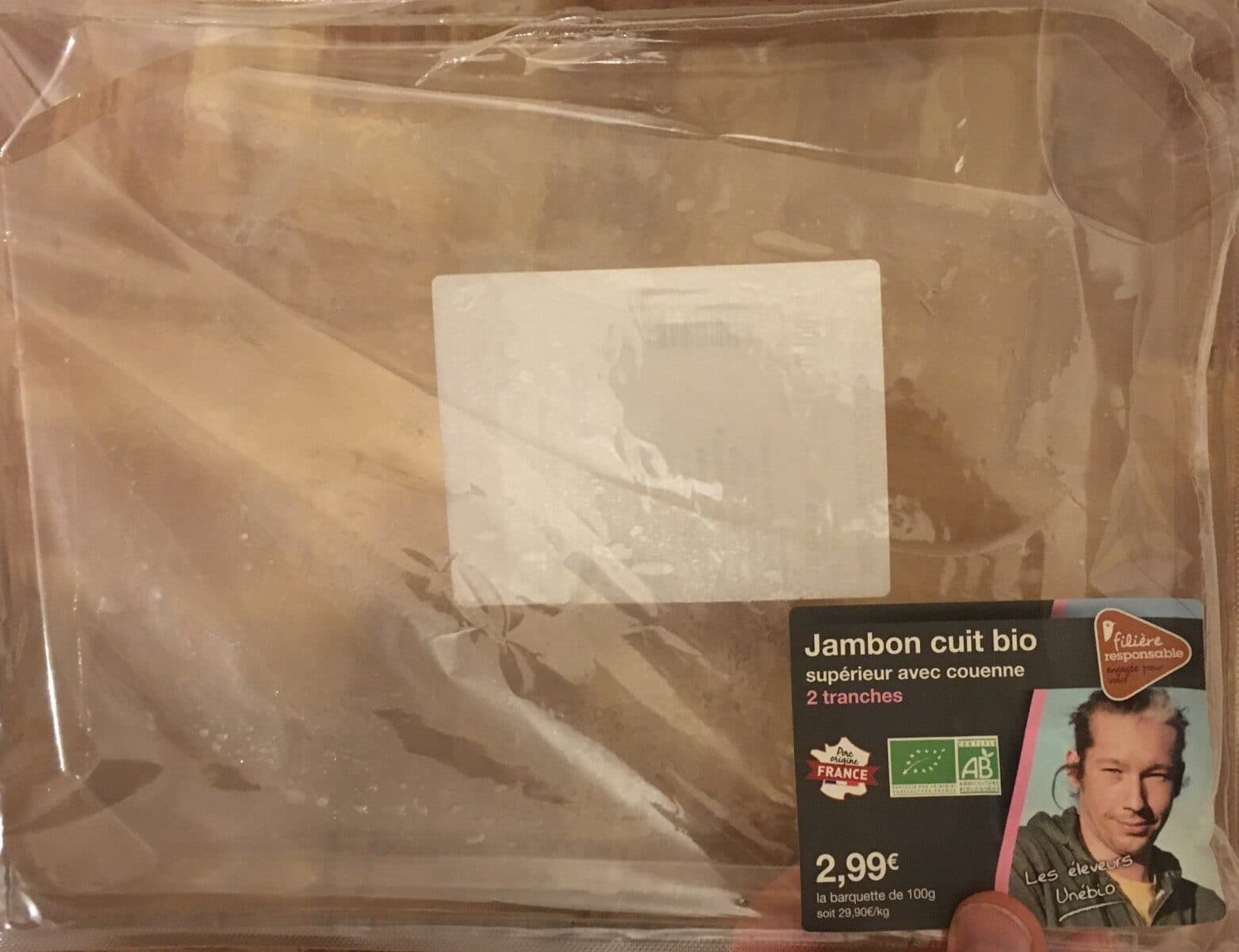 Open Food Facts Jambon cuit bio packshot
