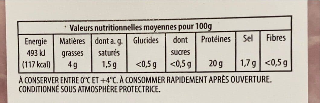 Open Food Facts Jambon cuit bio packshot