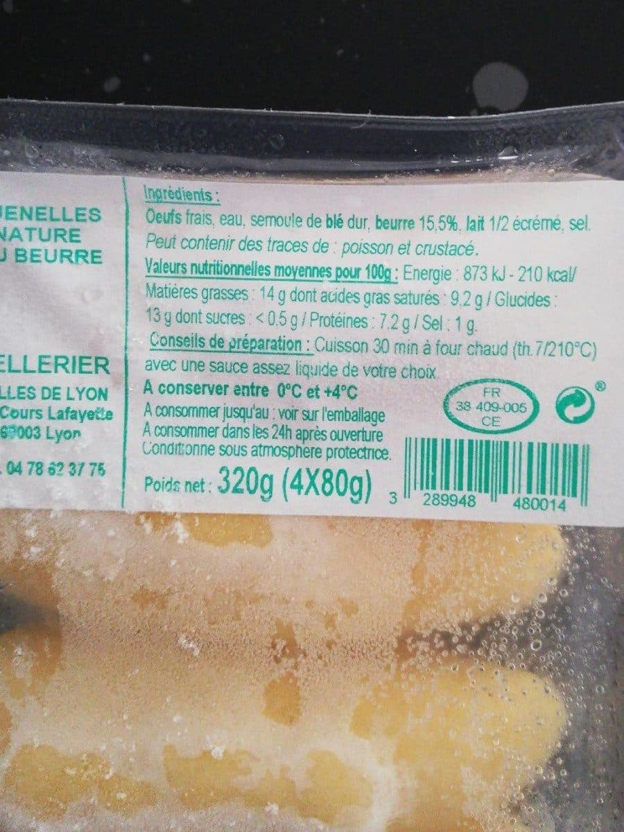 Cellerier Halles De Lyon Quenelle nature au beurre packshot
