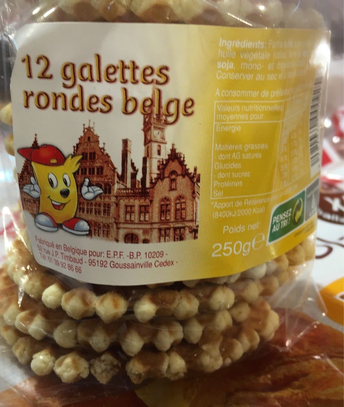 Intermarché 11 galettes rondes belges packshot