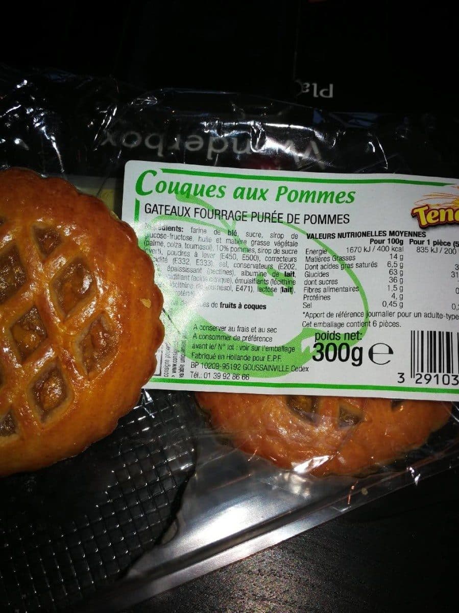 Open Food Facts Couques aux pommes packshot