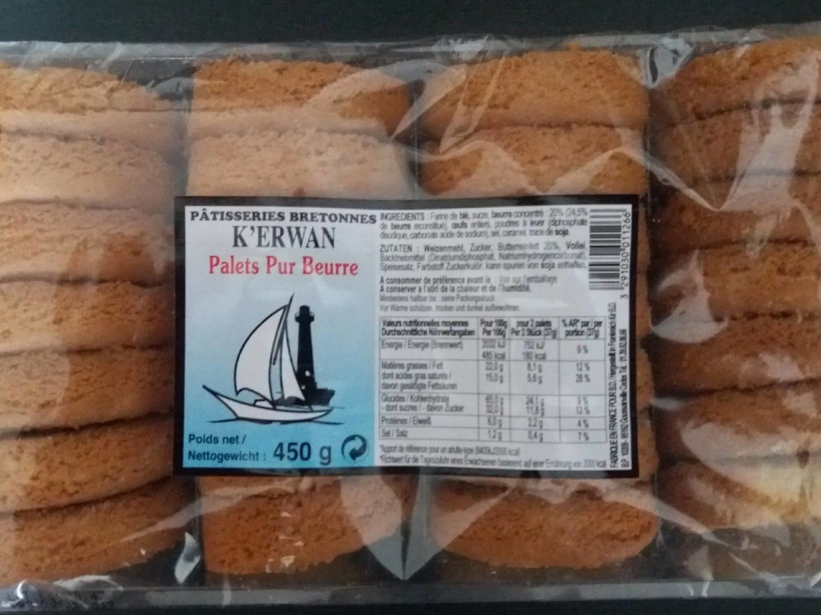 K'ERWAN Palets pur beurre packshot