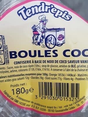 Tendr'epis Boules coco packshot