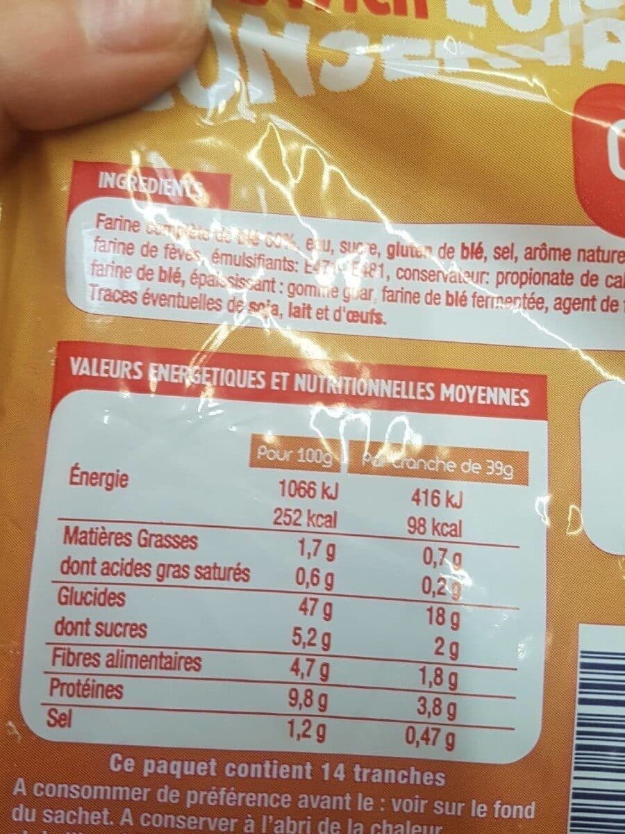 Harvey Pain de mie complet packshot