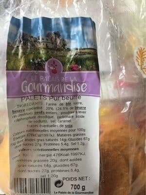 La Palais De La Gourmandise Palets pur beurre packshot