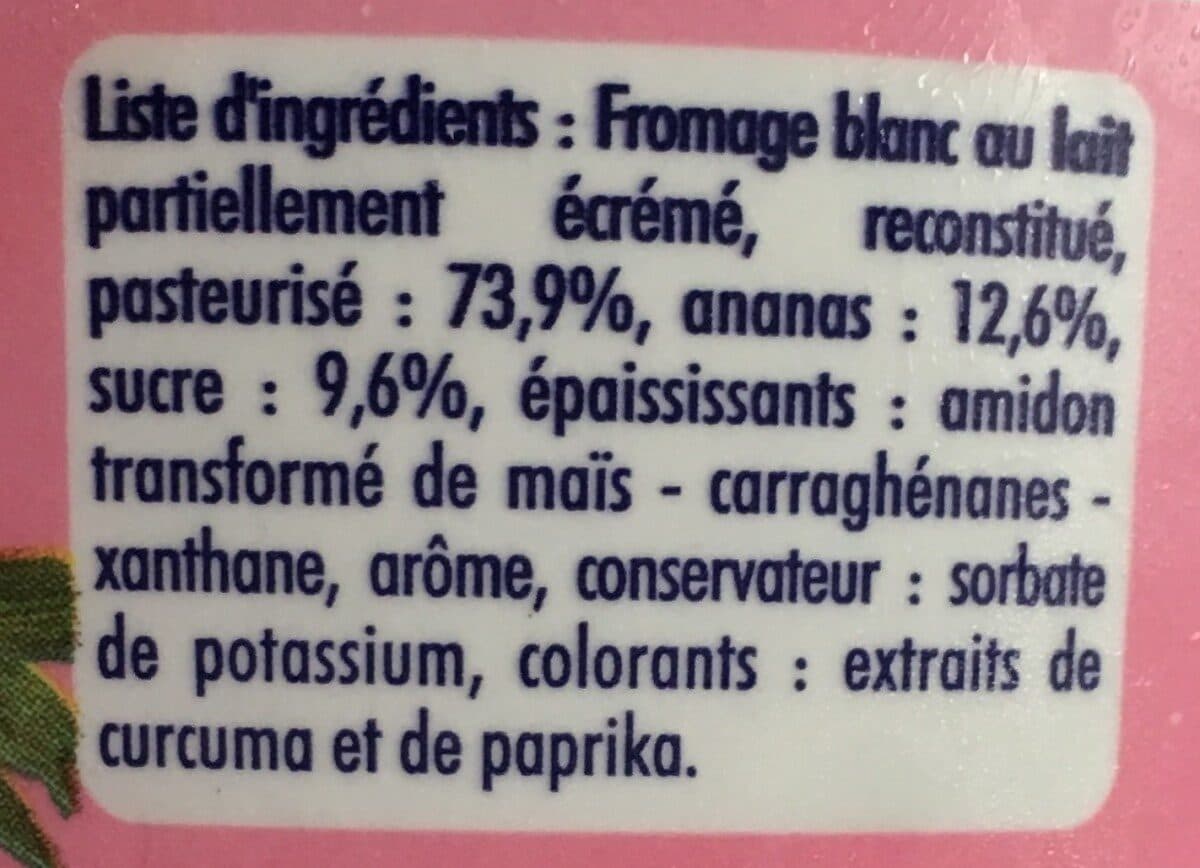 Yoplait Calin 0% Ananas packshot