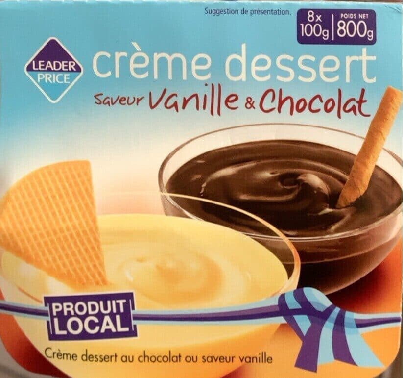 Leader Price Crème dessert packshot