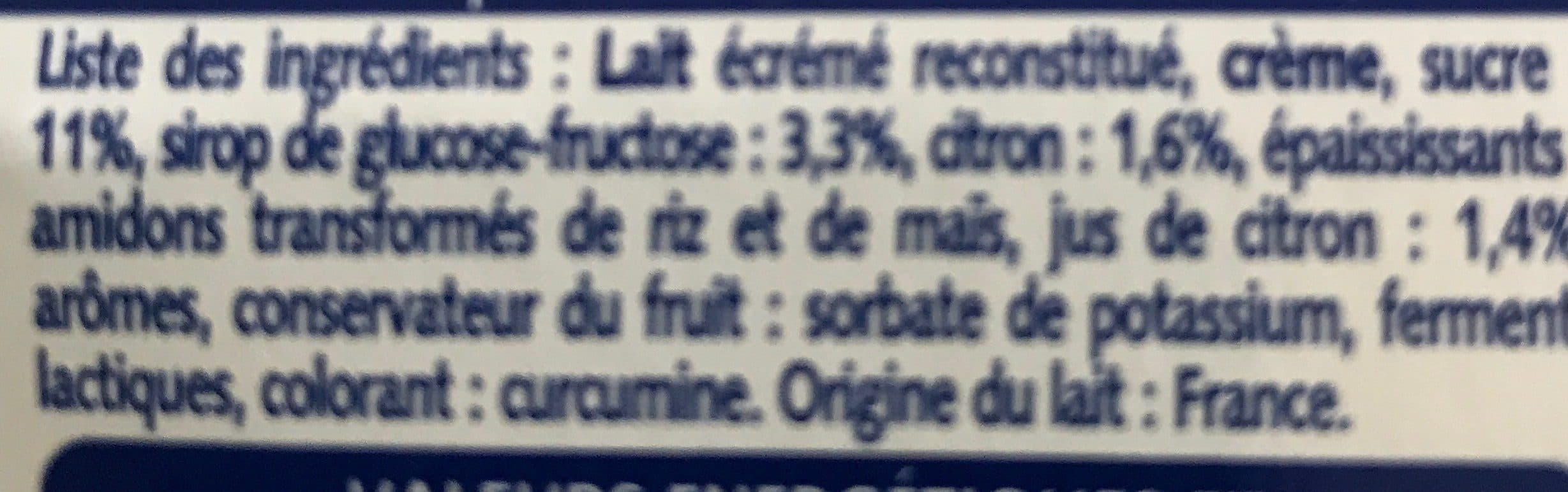 Yoplait Perle de lait citron packshot