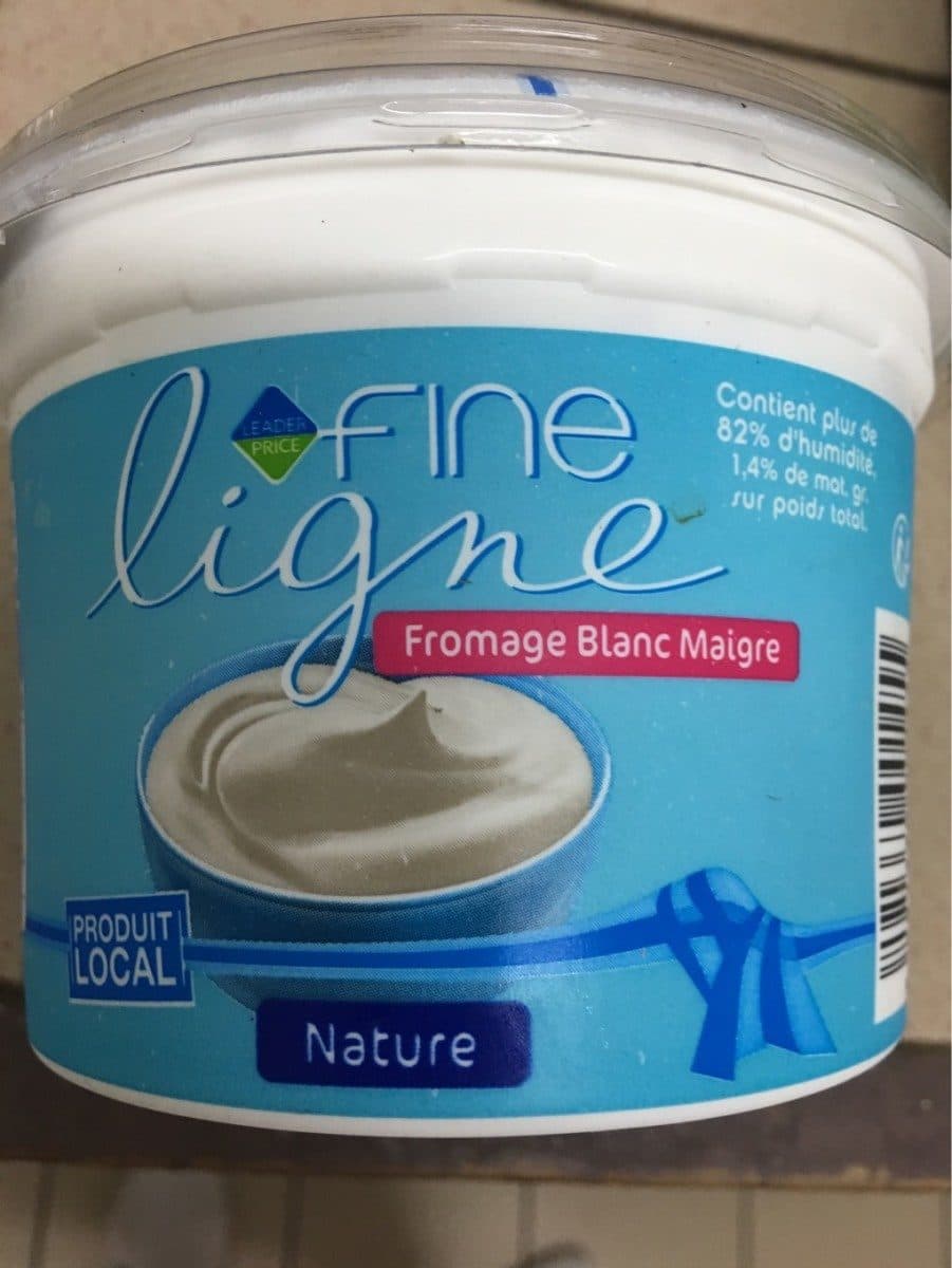 Leader Price Fine Ligne fromage blanc maigre packshot
