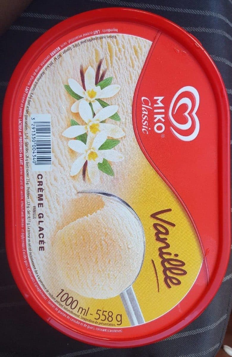 Open Food Facts Crème glacée vanille packshot