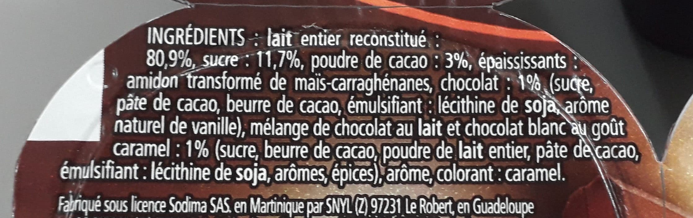yoplait crème dessert chocolat packshot