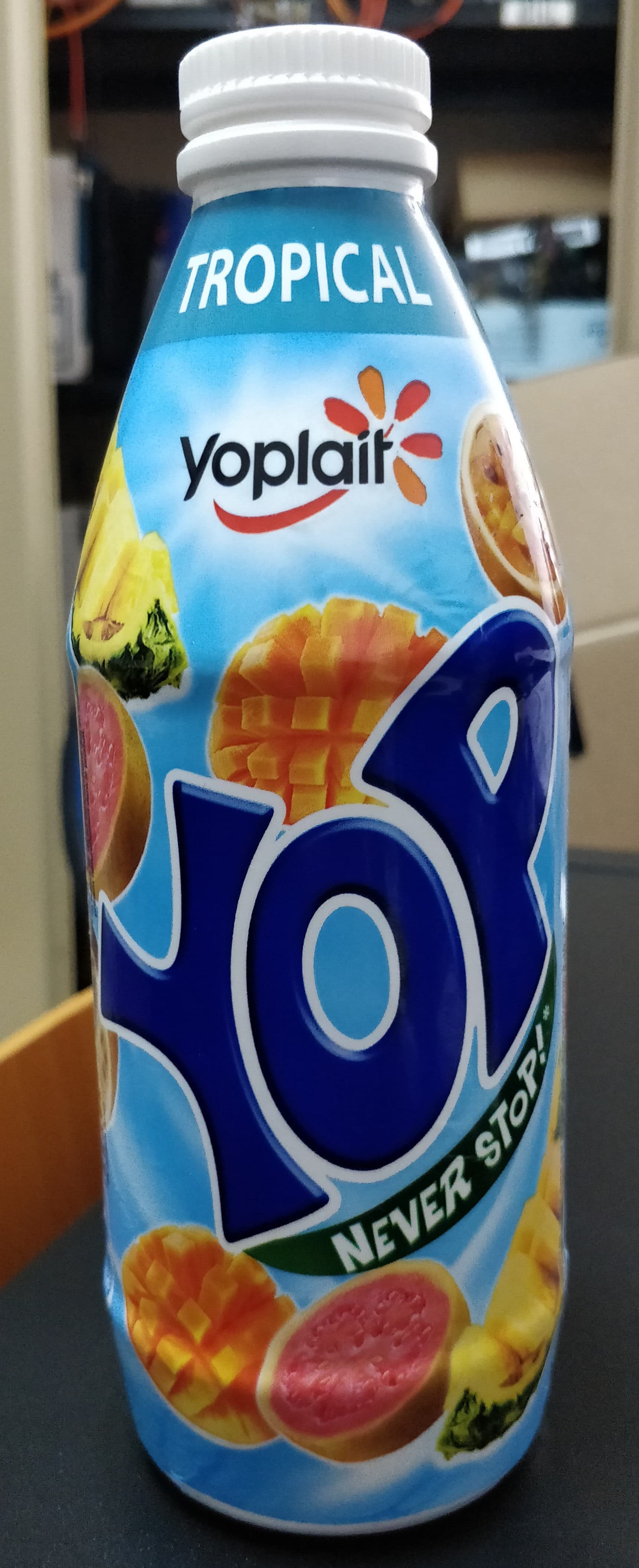 Yoplait Yop tropical packshot