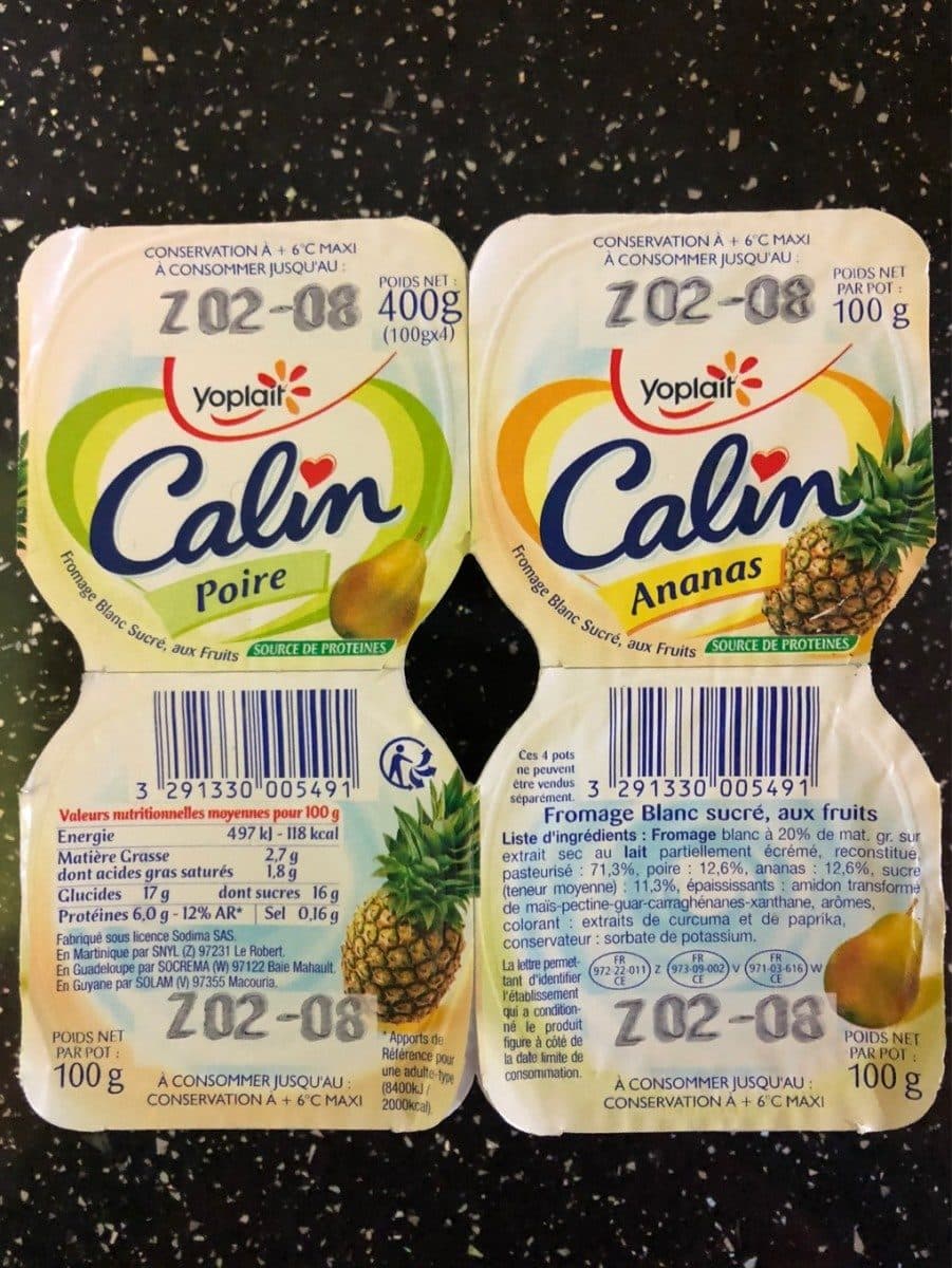 Calin Calin Poire et Ananas packshot