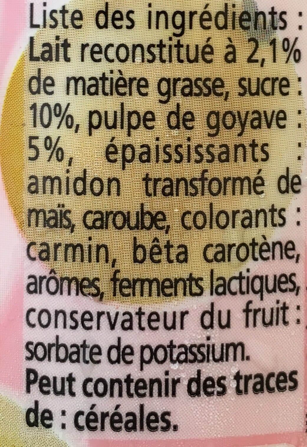 Yoplait Yop - Goyave packshot