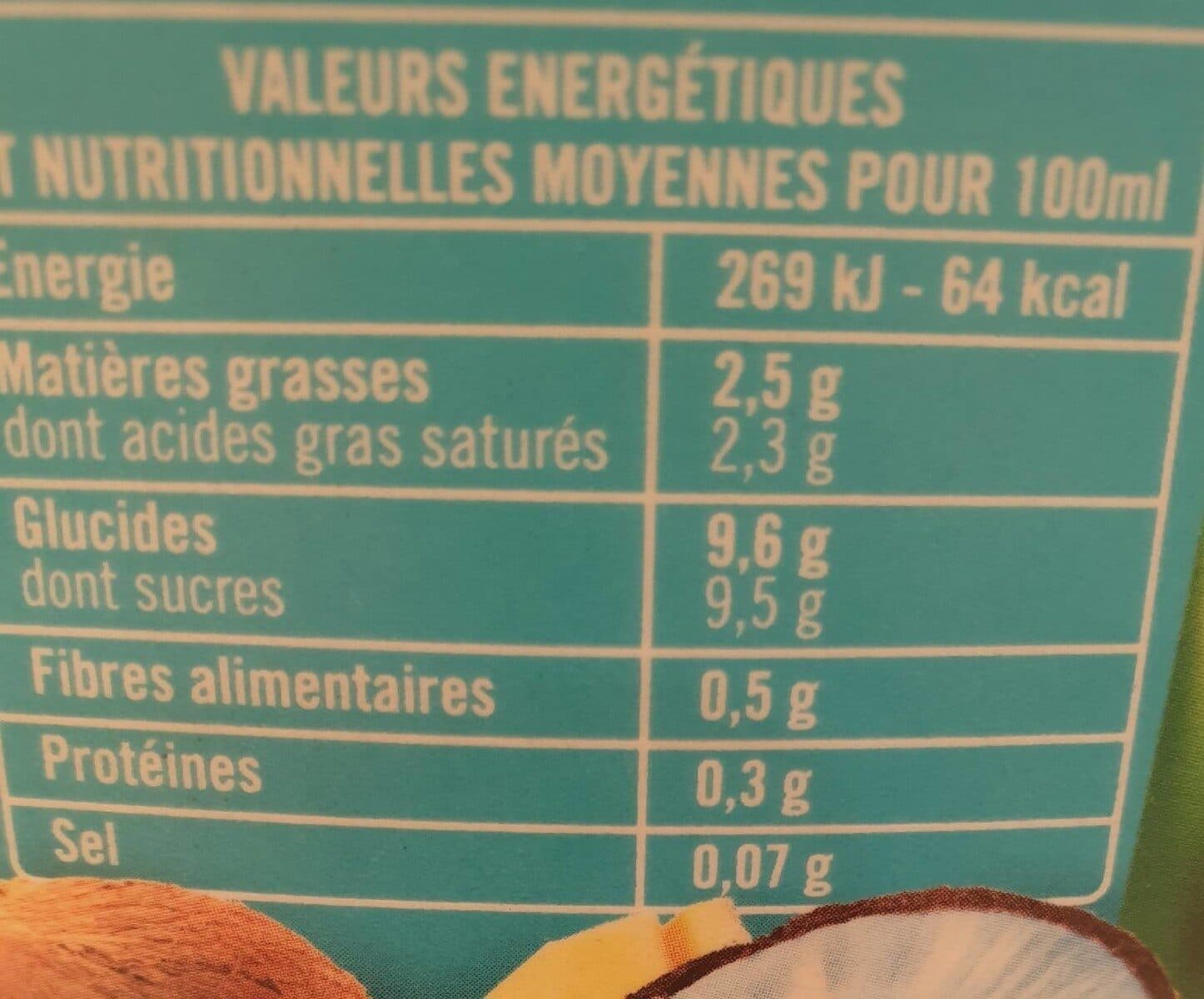 Caresse antillaise Ananas Coco packshot