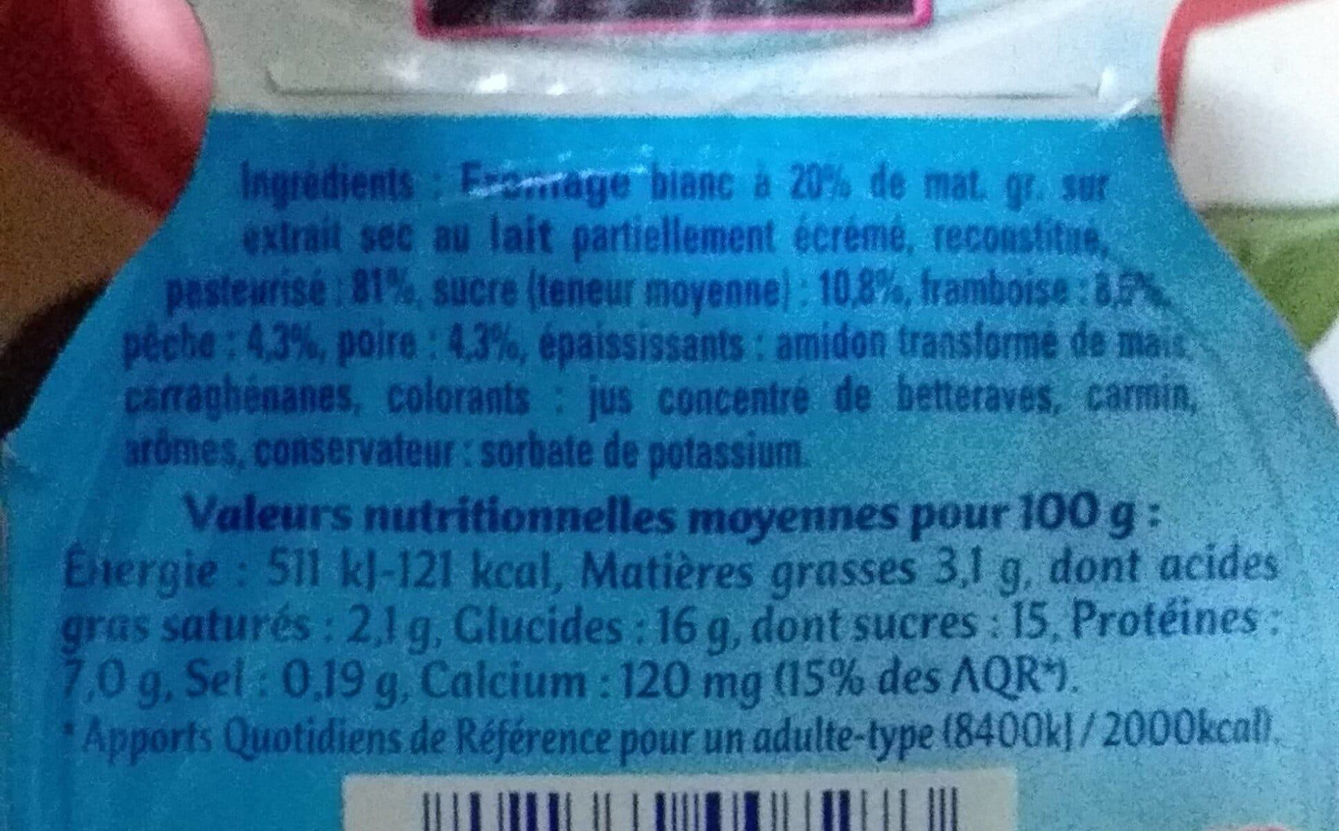 Yoplait Petit fromage blanc sucré à la pulpe de fruits packshot