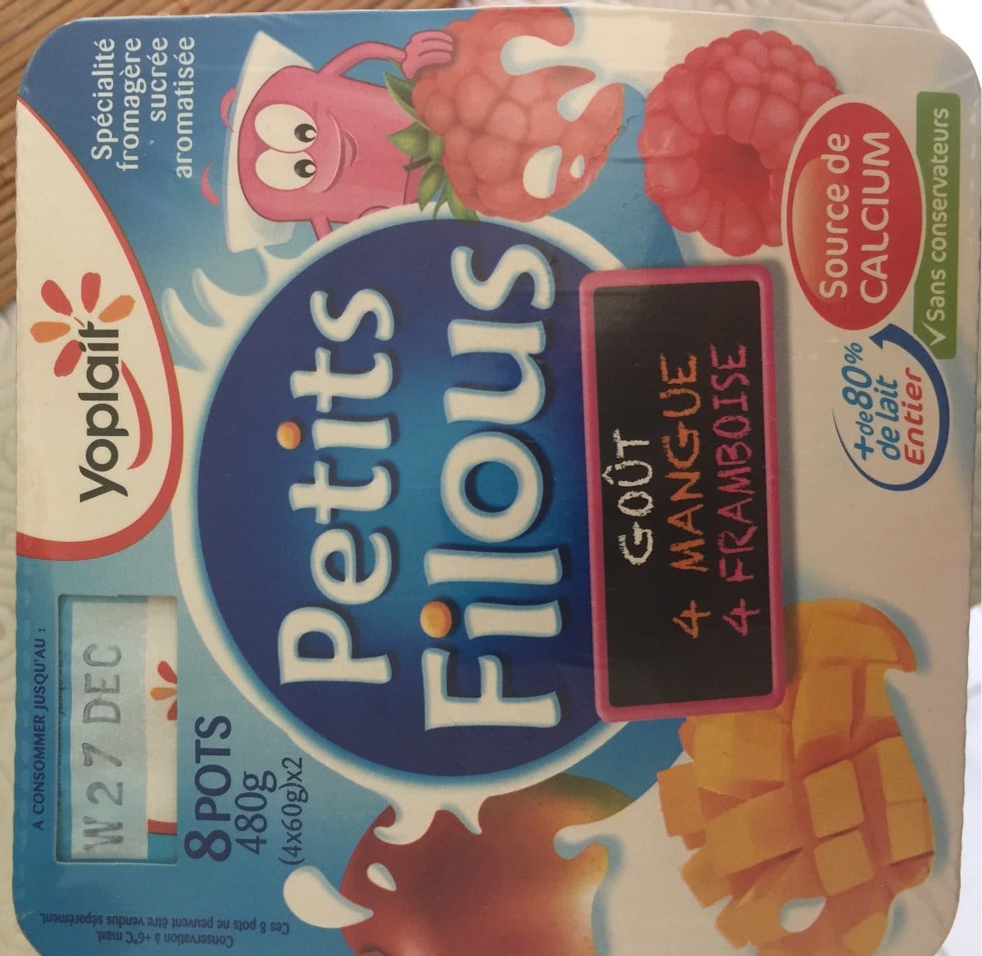 Yoplait Petits filous packshot