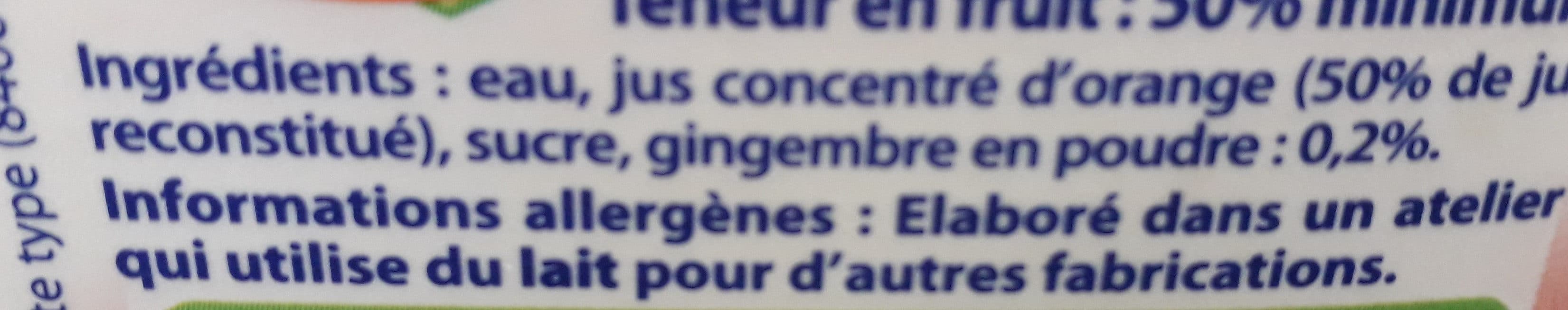 Caresse guyanaise Boisson orange gimgembre packshot