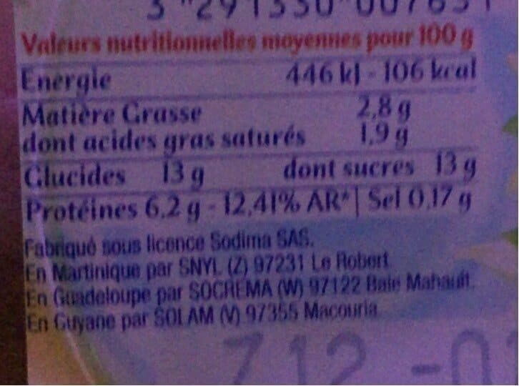 Yoplait Calin vanille packshot