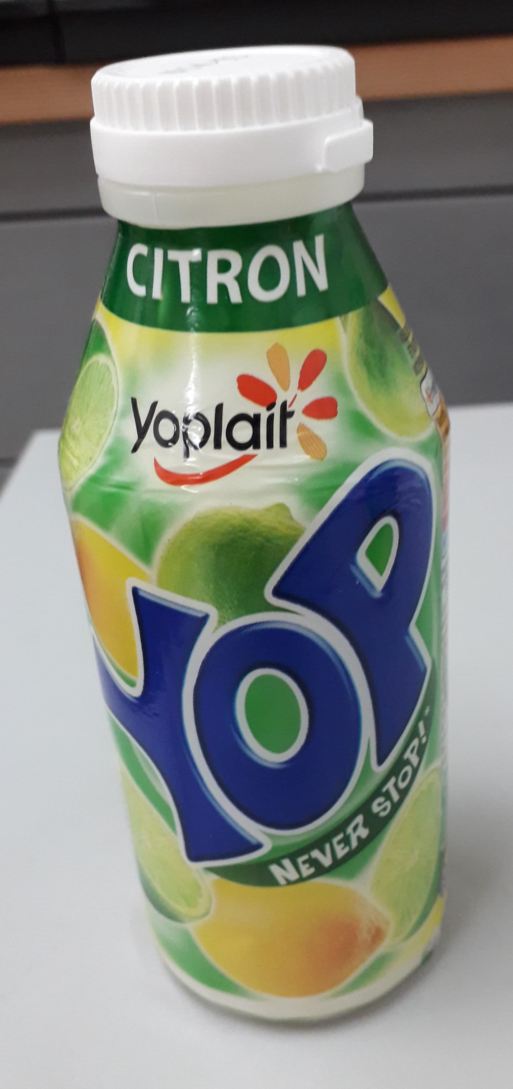 yoplait Yaourt à boire pulpe de citron Yop citron packshot