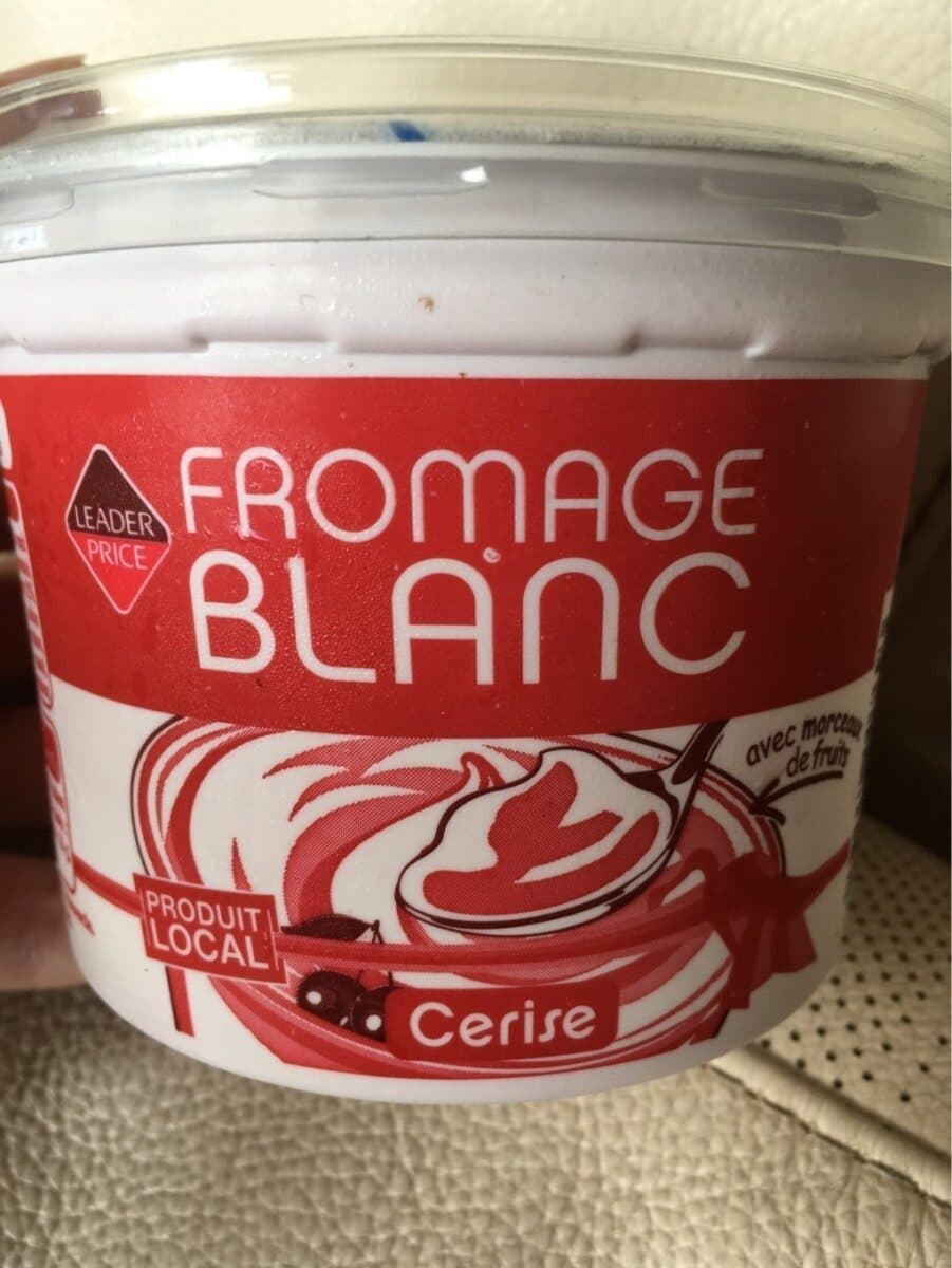 Leader Price Fromage blanc cerise packshot