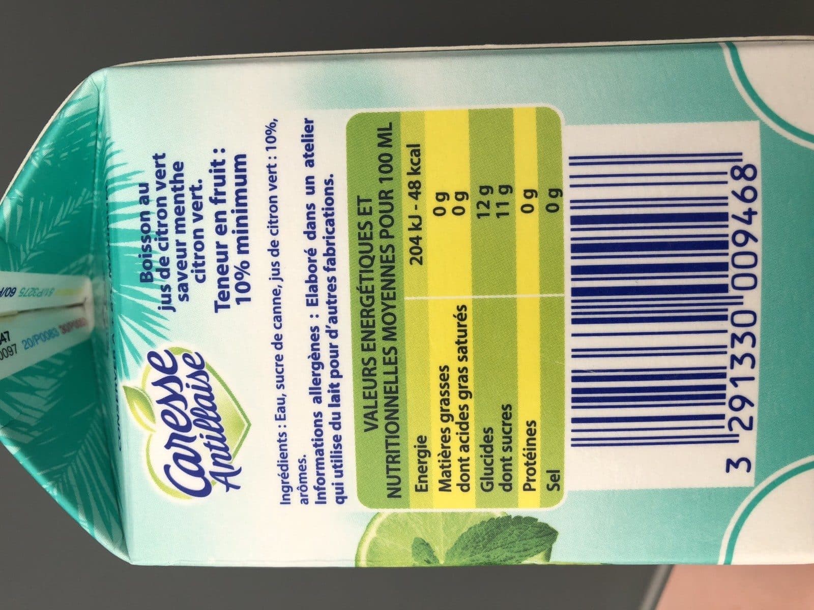 Caresse antillaise Virgin mojito packshot