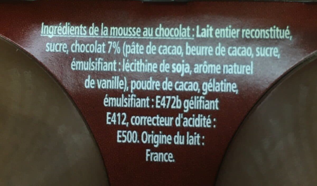 Leader Price Mousse au chocolat packshot