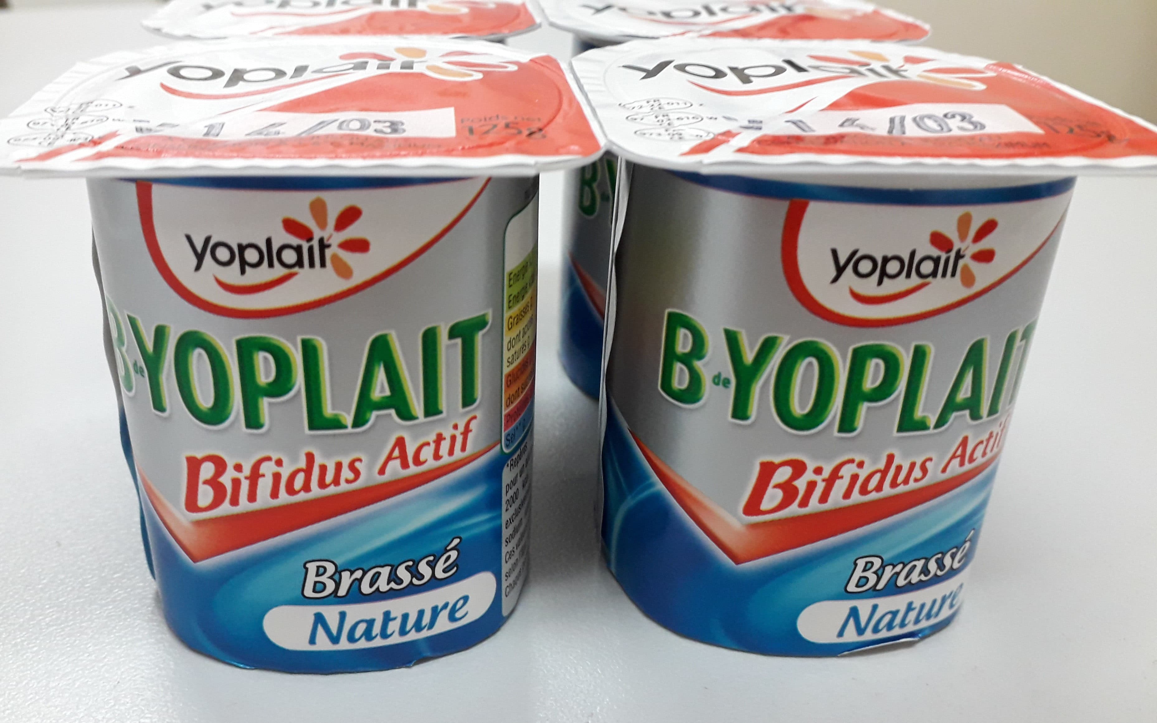 Yoplait B de Yoplait brassé nature packshot