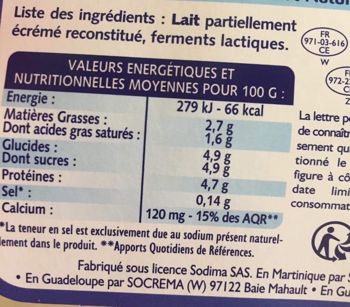 Yoplait Yaourt Nature (Texture Ferme - Source de CALCIUM) packshot