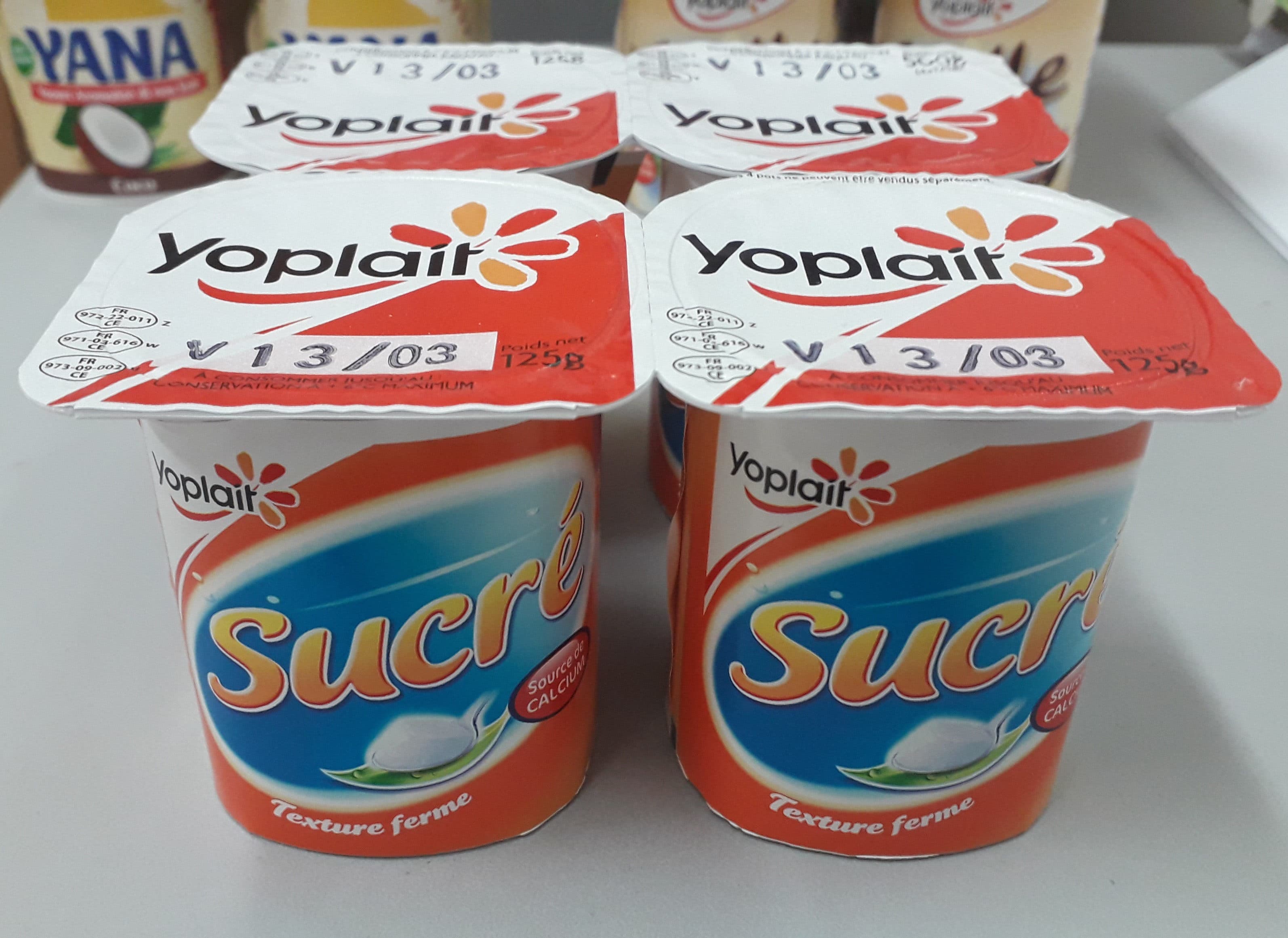 Yoplait Yaourt sucré texture ferme packshot