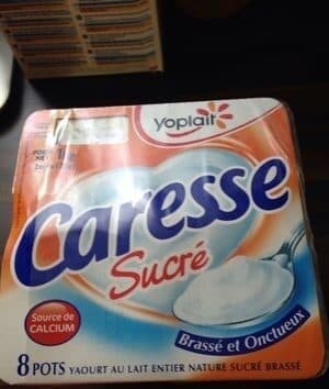 Yoplait Caresse sucré packshot