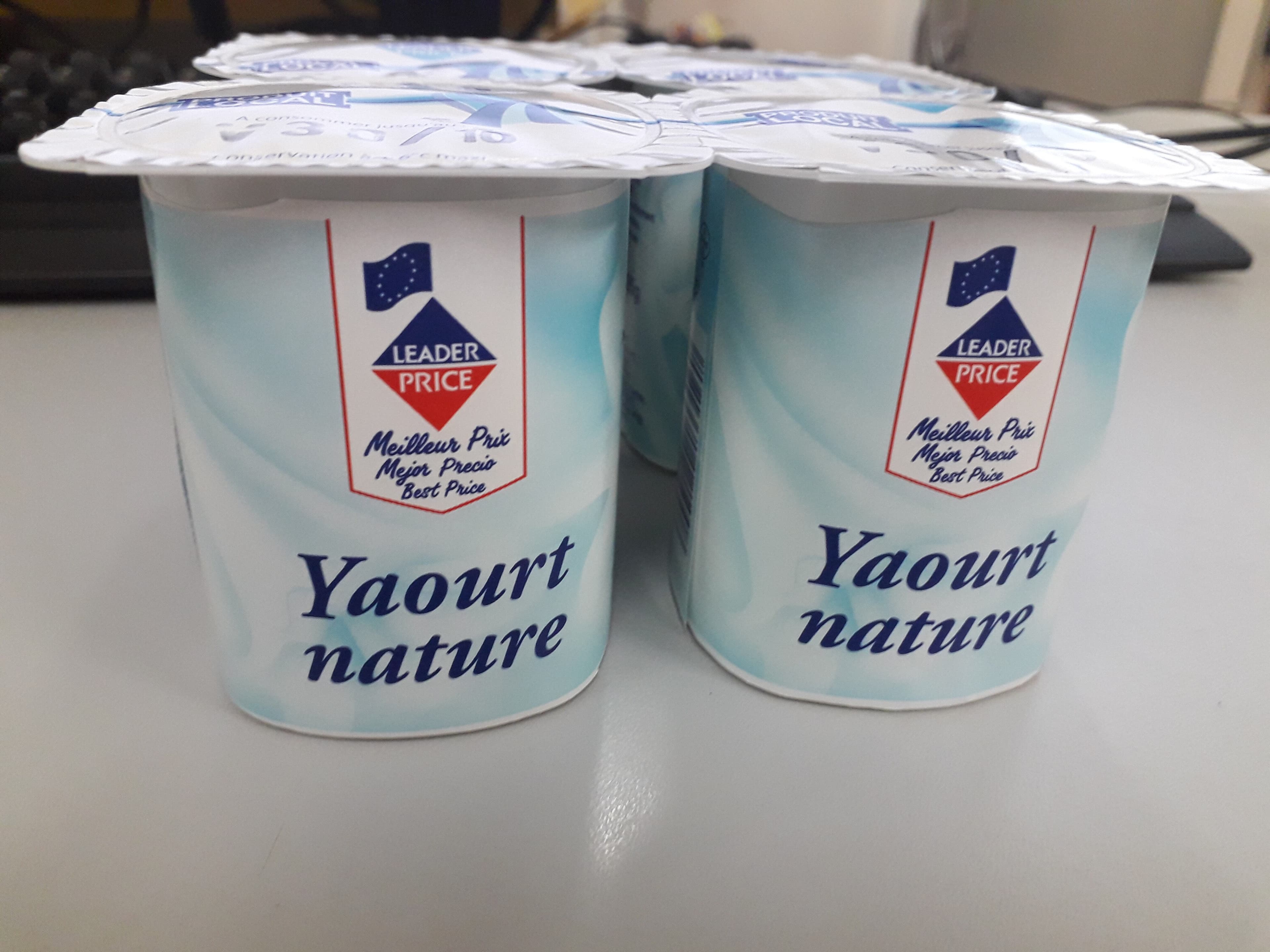 Leader Price Yaourt Nature packshot