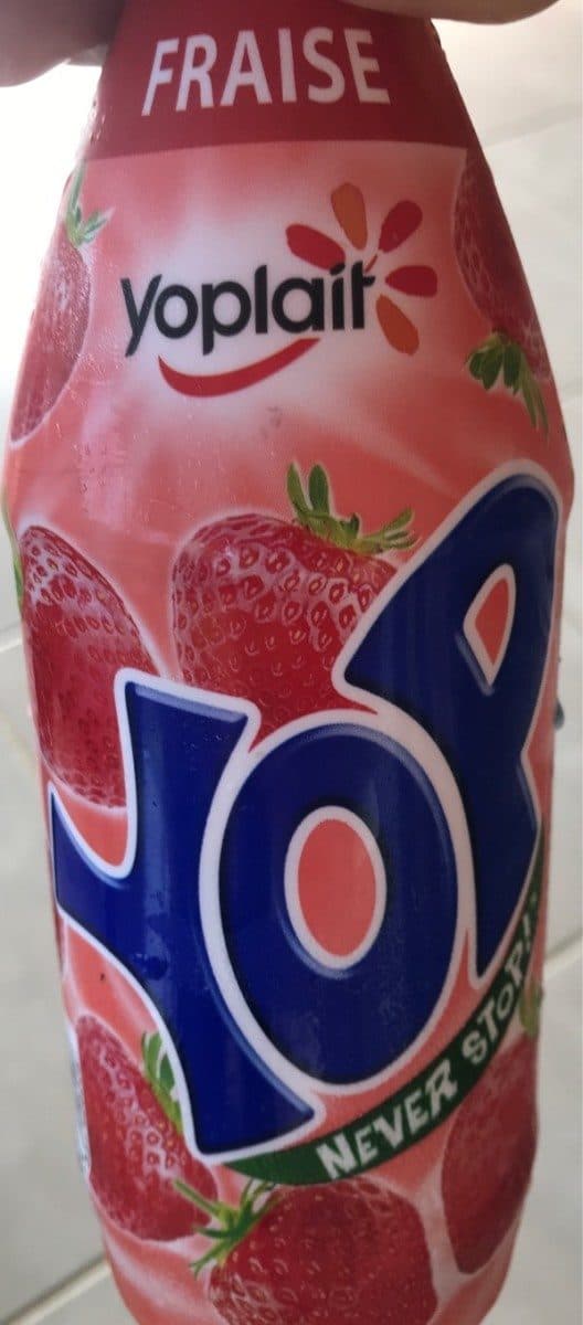 yoplait Yoaurt à boire pulpe fraise Yop Fraise packshot