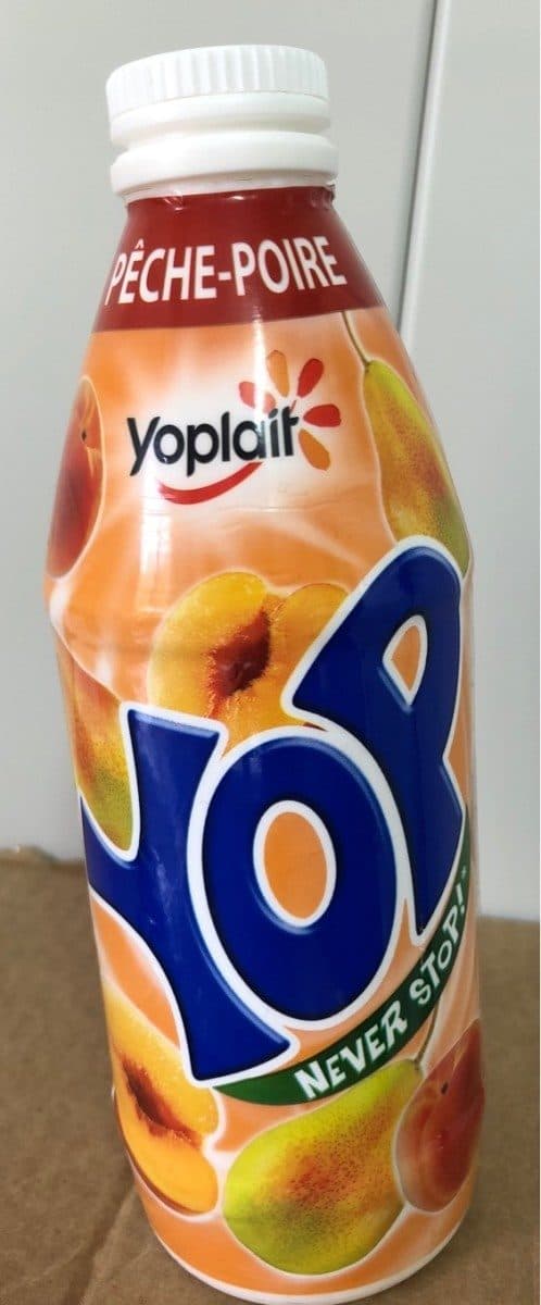 yoplait Yop pulpe pêche-poire packshot