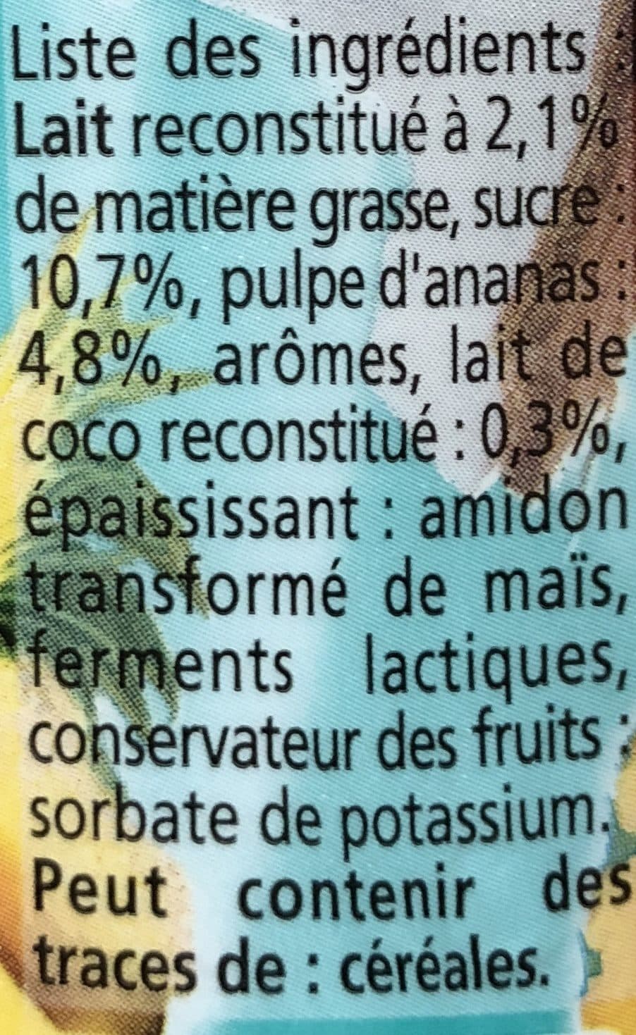 Yoplait Yop Piñacolada packshot