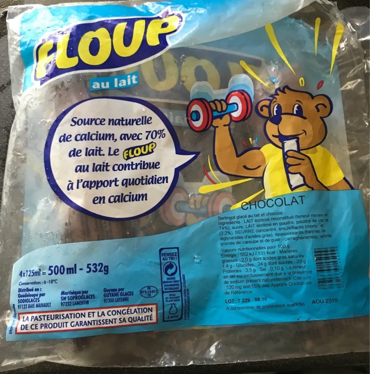 Open Food Facts Floup Piña Colada x 4 packshot