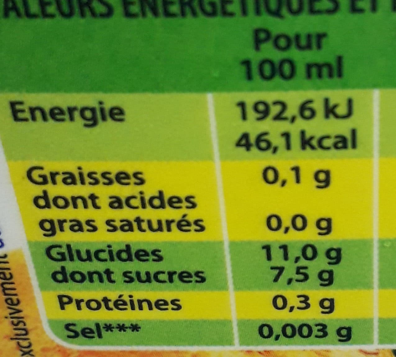 caresse guyanaise nectar Cocktail de fruits packshot