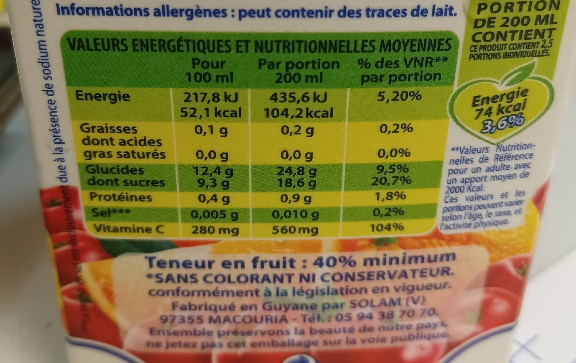 Caresse guyanaise Nectar cerise orange packshot