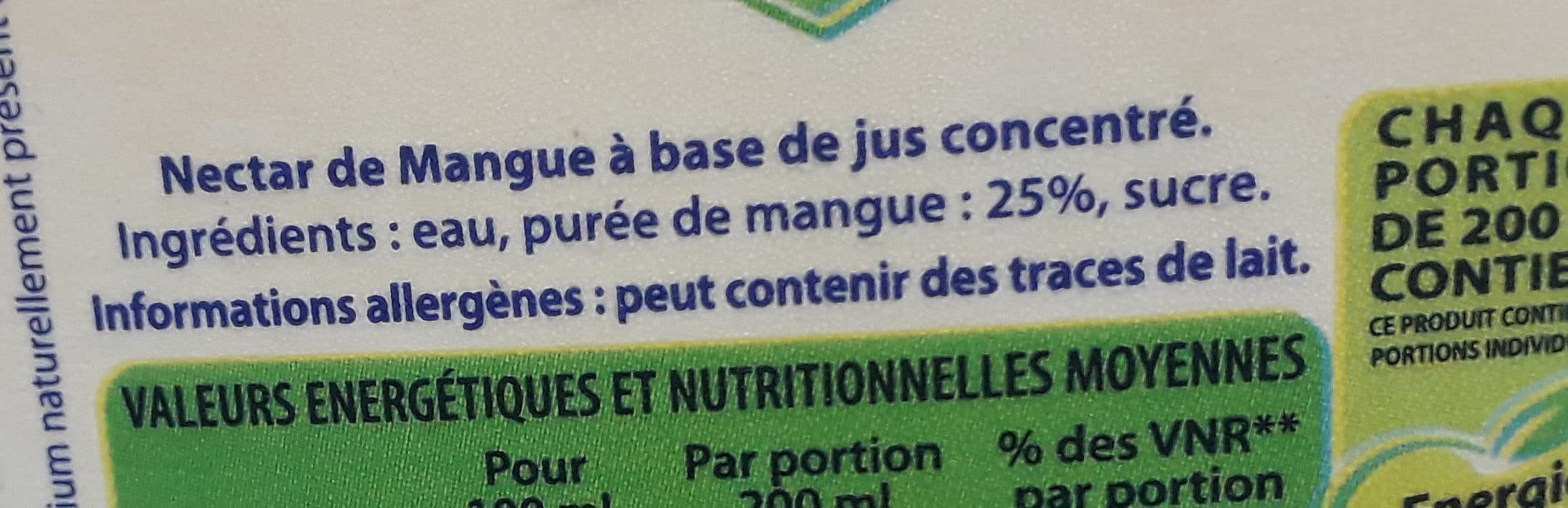 Caresse guyanaise nectar de mangue packshot