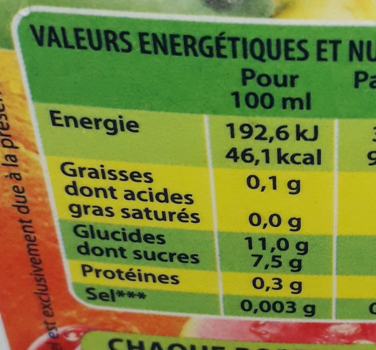 Caresse guyanaise Nectar cocktail de fruits packshot