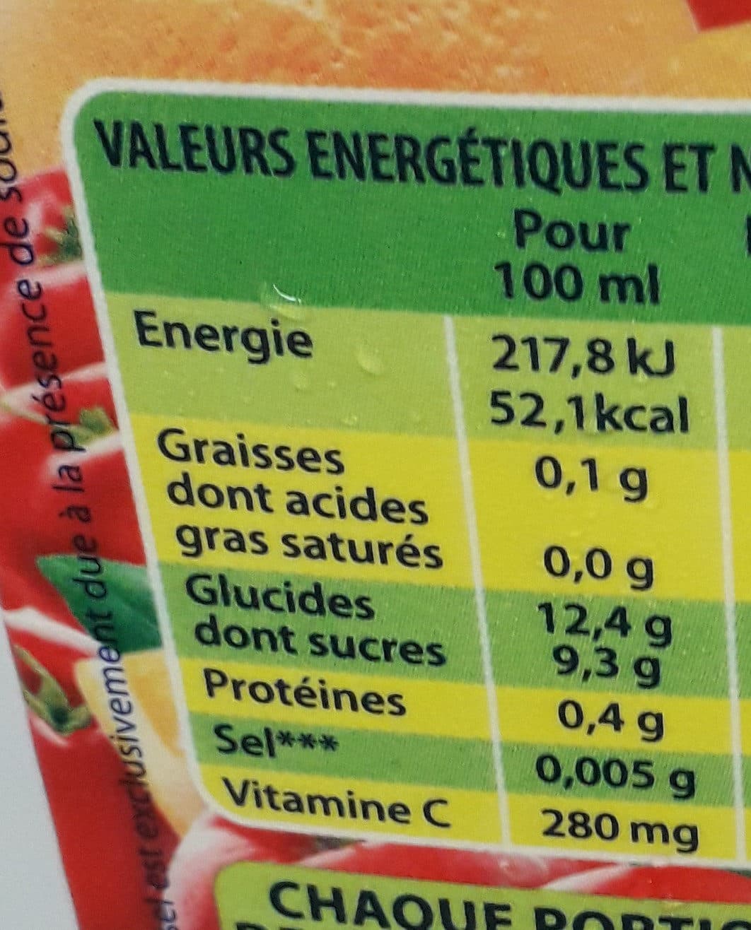 Caresse Guyanaise Nectar de fruits cerise orange packshot