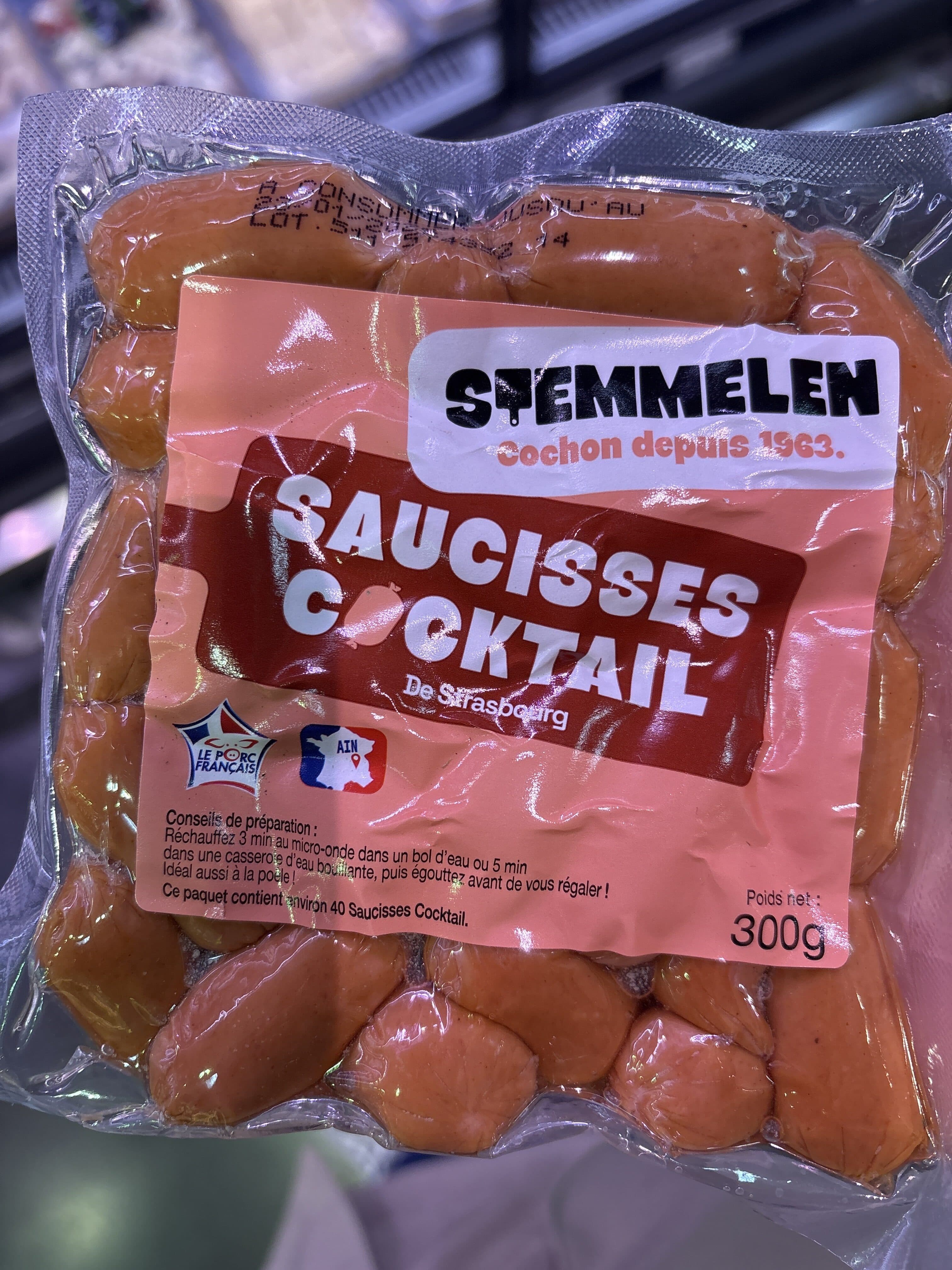 Stemmelen Saucisses de strasbourg cocktail packshot