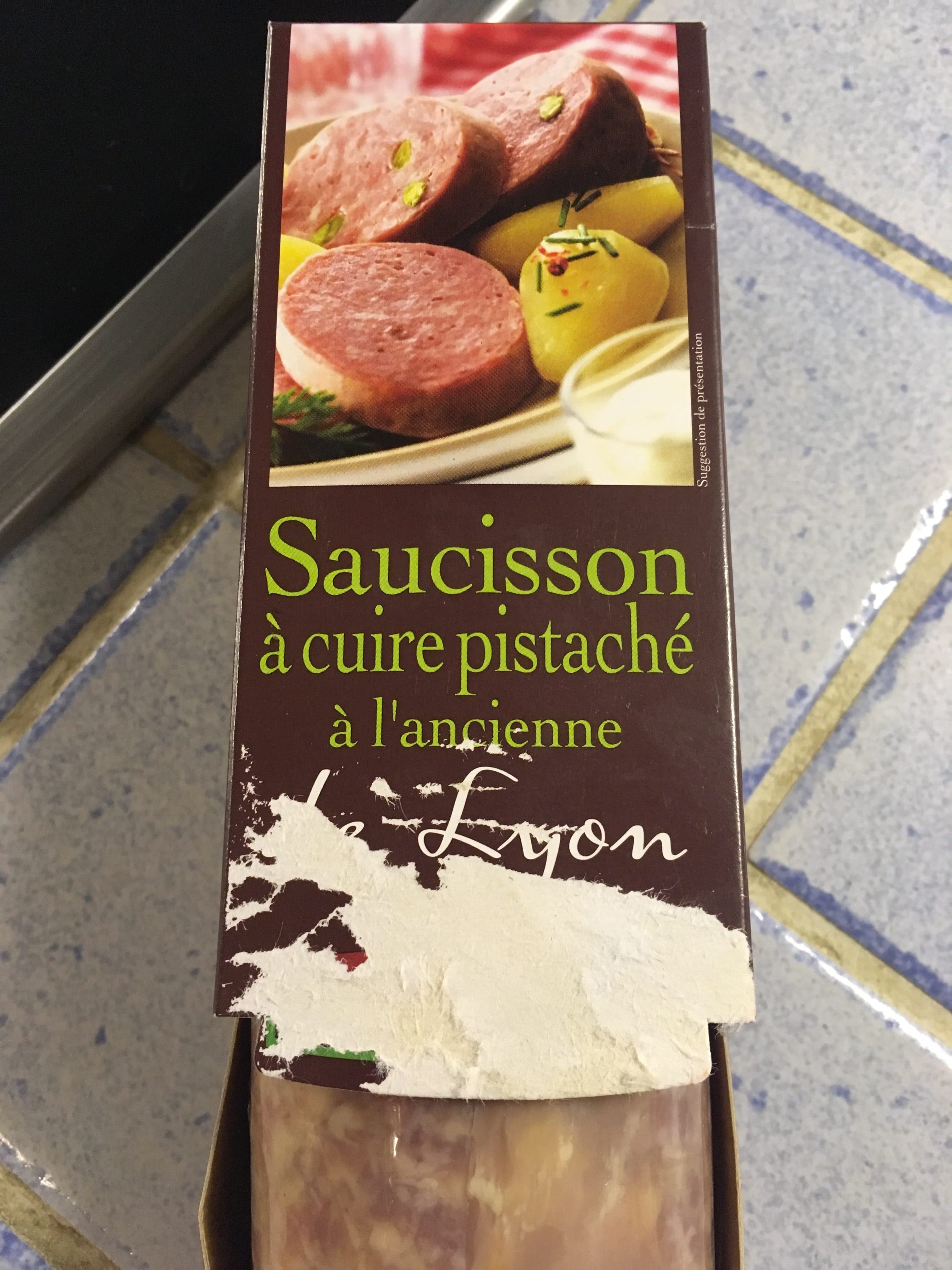 Stemmelen Saucisson à cuire pistaché à l'ancienne de Lyon packshot