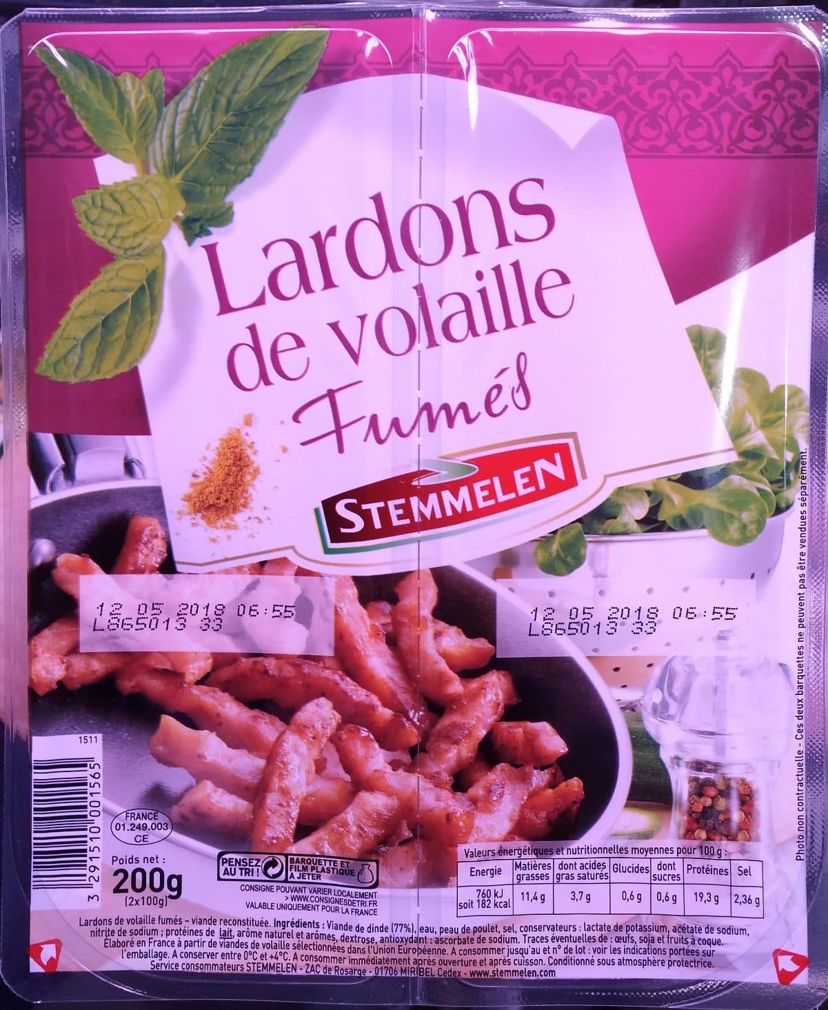 Stemmelen Lardon De Volaille packshot