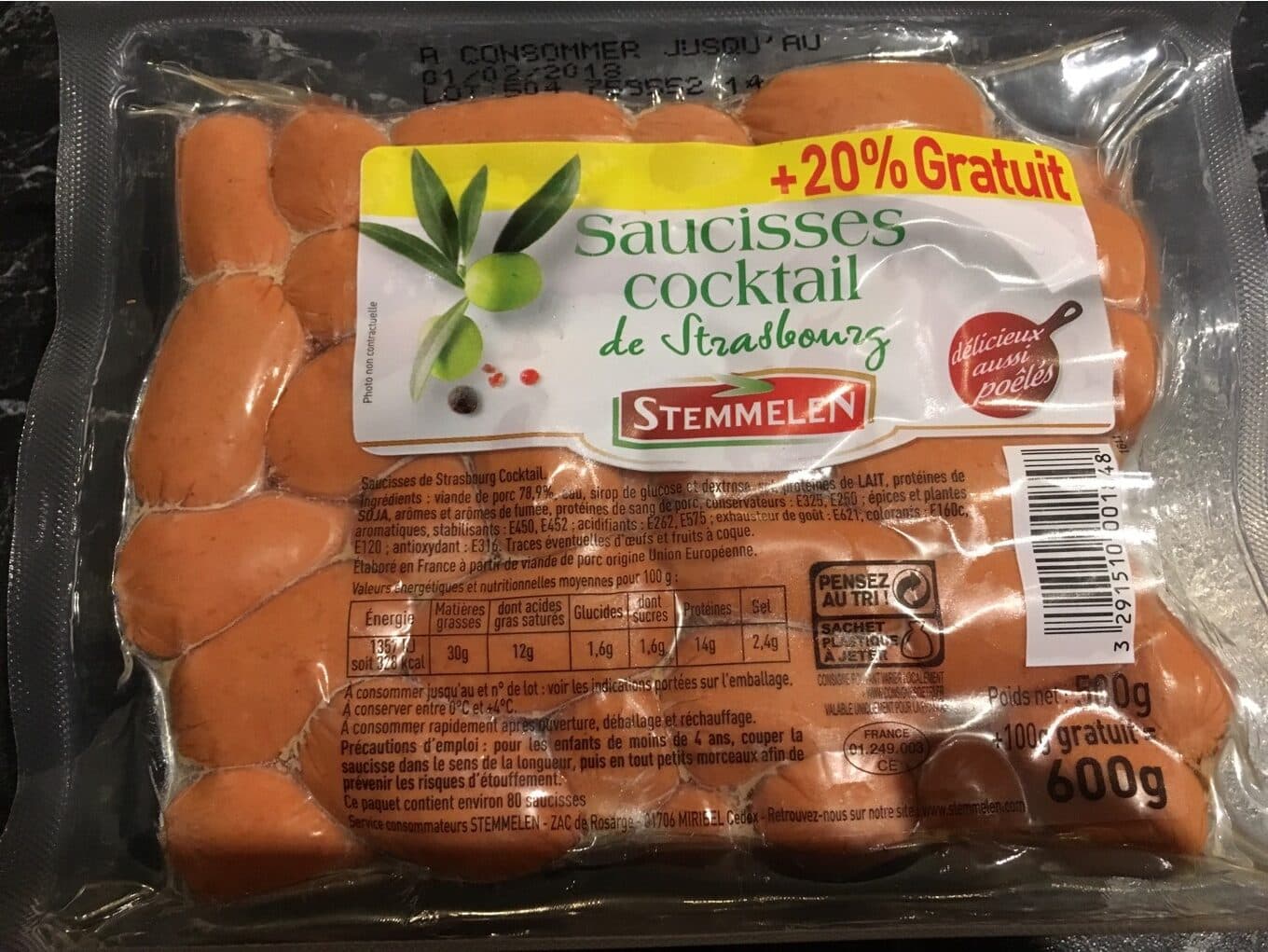 Stemmelen Saucisses cocktail de Strasbourg packshot