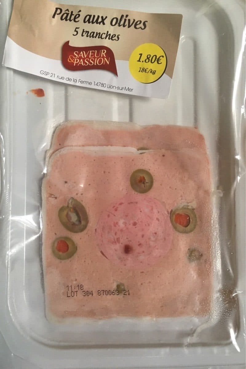 Open Food Facts Paté aux olives packshot