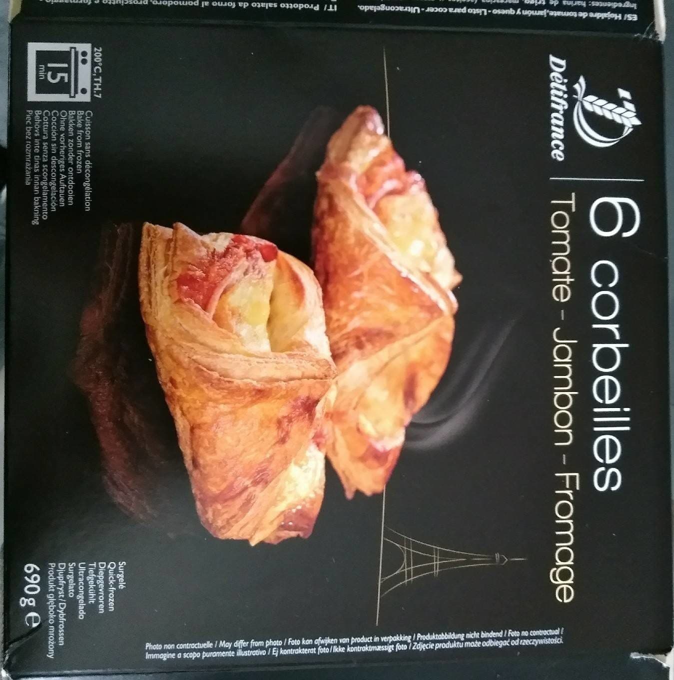 Délifrance 6 corbeilles Tomate-jambon-fromage packshot