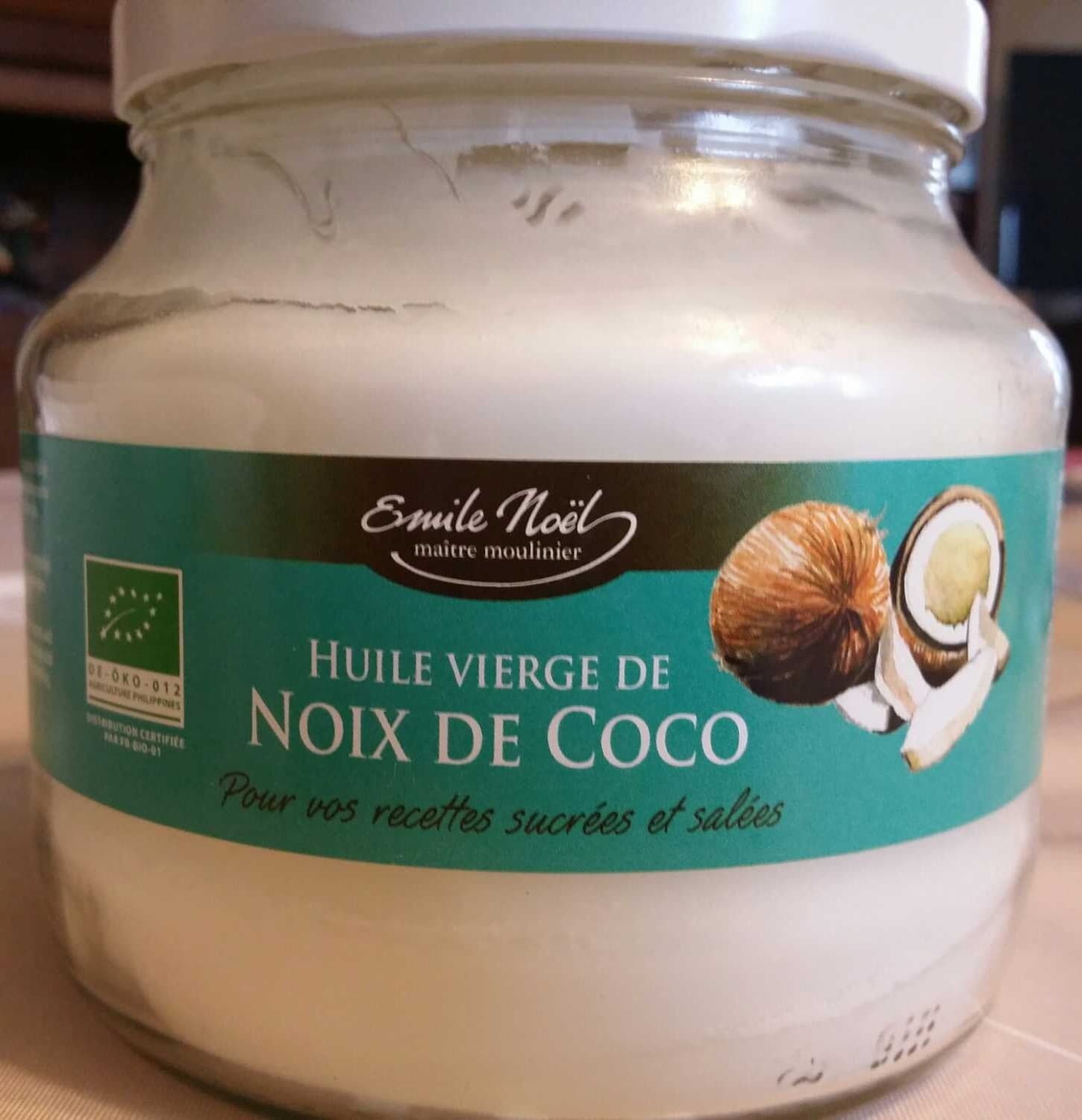 Émile Noël Huile vierge de noix de coco bio packshot