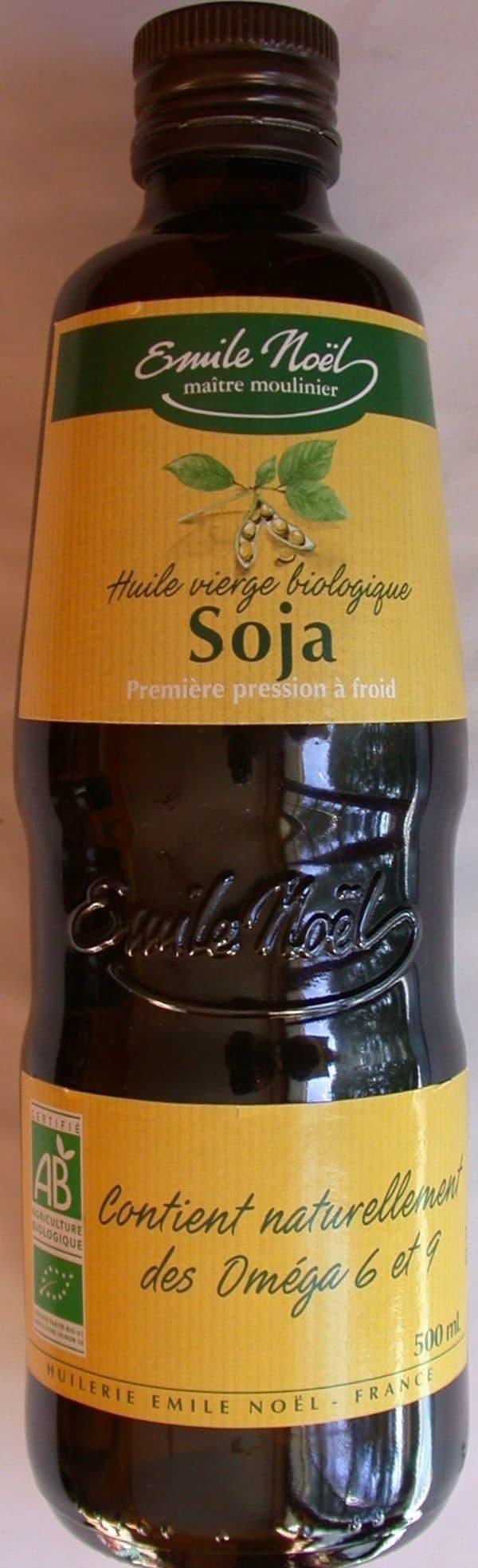 Emile Noël Huile vierge biologique de Soja Emile Noël packshot